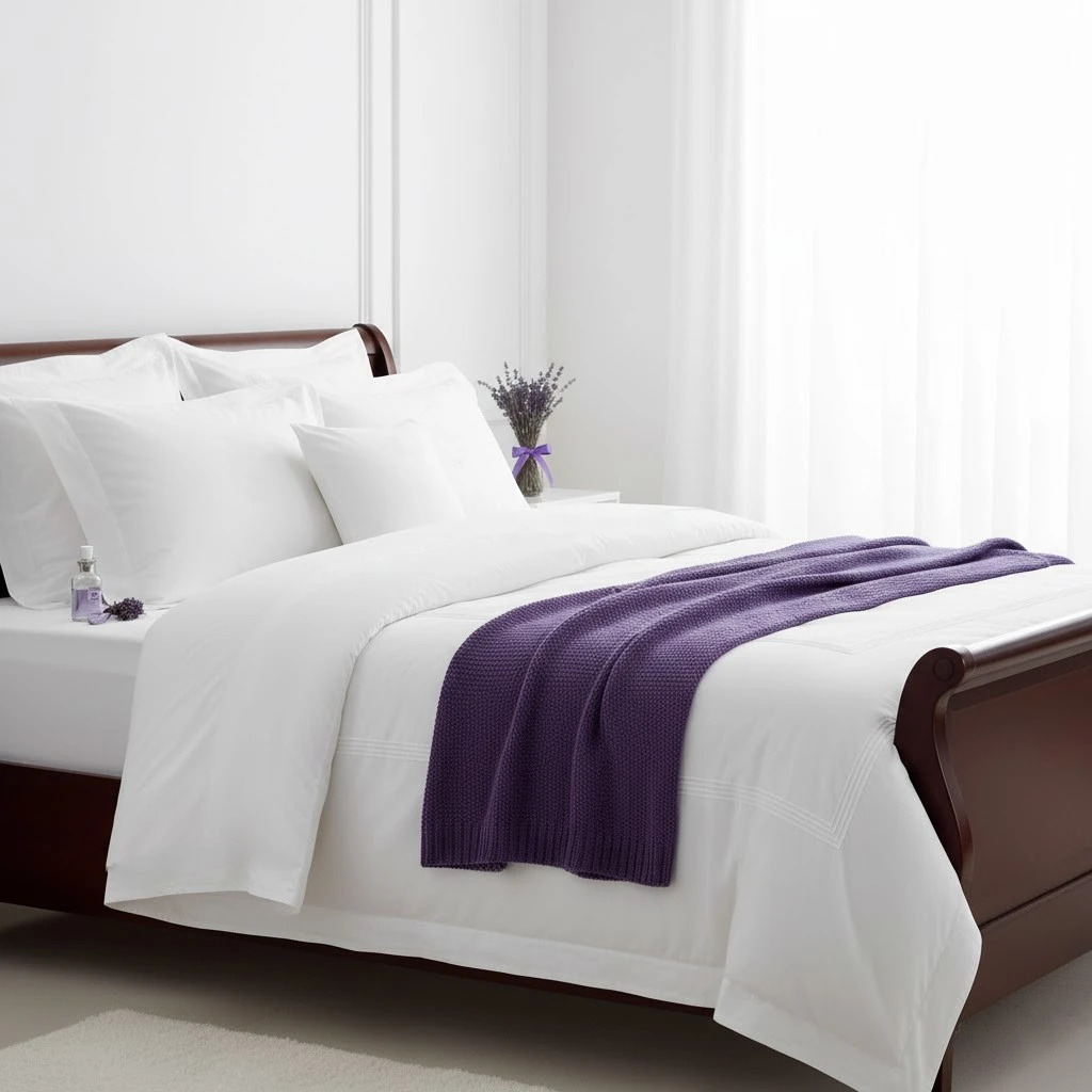 Kołdra puchowa całoroczna 85% puch gęsi, Goose & Lavender.