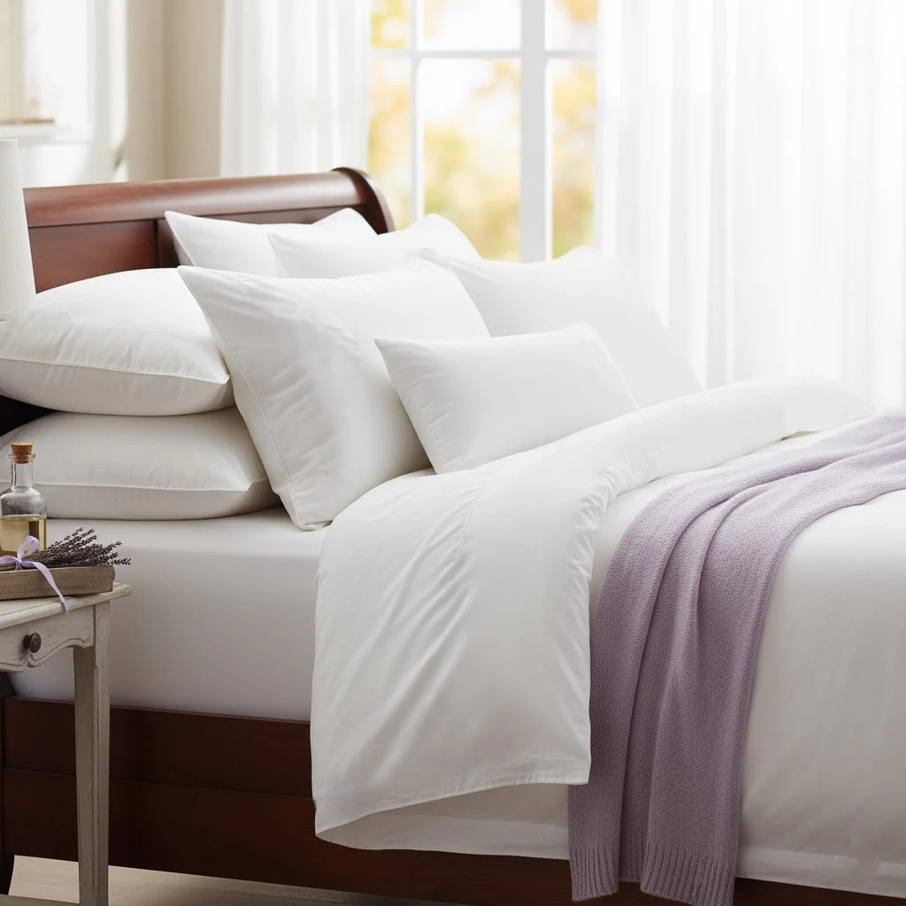 Kołdra puchowa całoroczna 85% puch gęsi, Goose & Lavender.