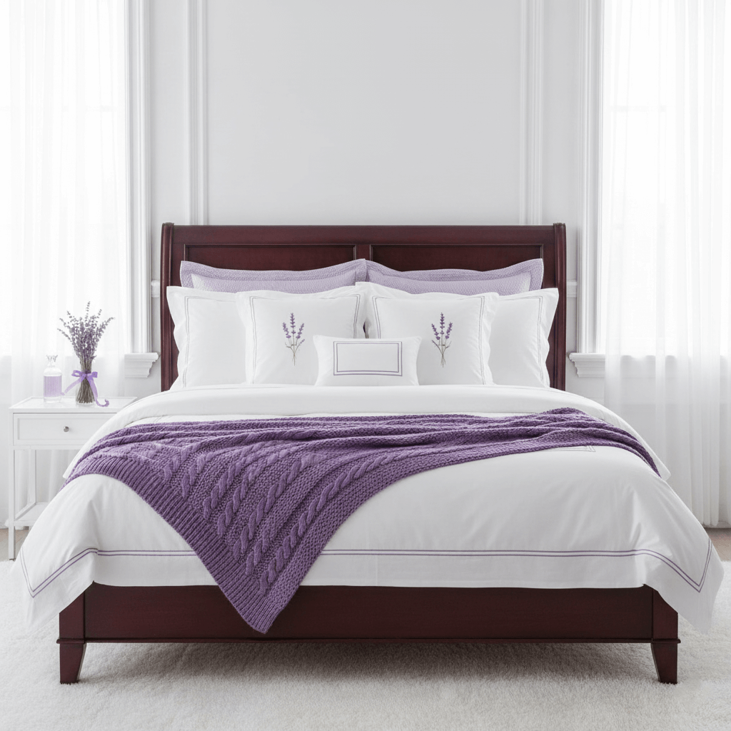 Zdjcie eleganckiej sypialny w stylu amerykańskim